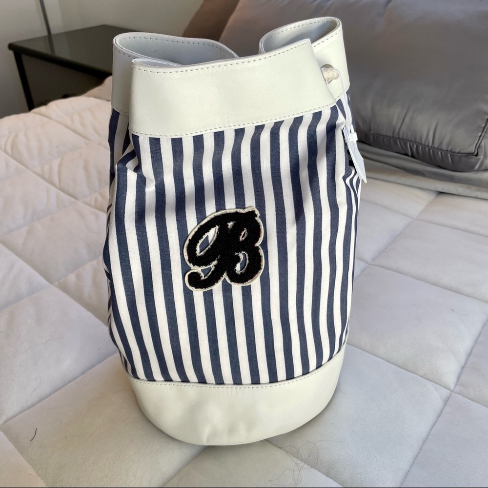 NWT Bonpoint Striped Bucket Bag